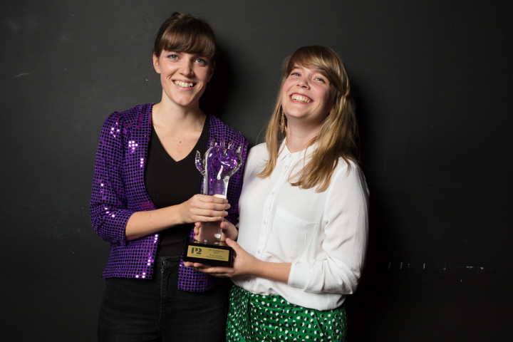 P2 Jazzkatten 2017 Årets grupp Sisters of Invention (Karolina & Malin Almgren) foto: Mattias Ahlm/Sveriges Radio